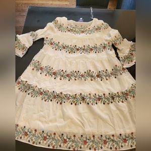 Violet Weekend Flower Dress s:L